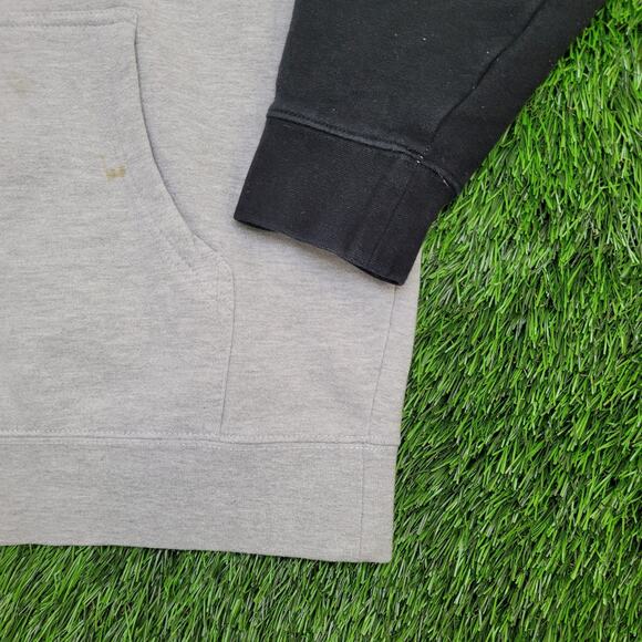 Vintage 90s Darkside Skull Crop Hoodie Medium 22x25 Two-Tone - Picture 16 of 16